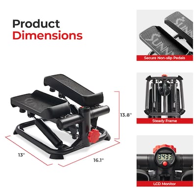 Sunny Health & Fitness Smart Advanced Stair Exercise Stepper