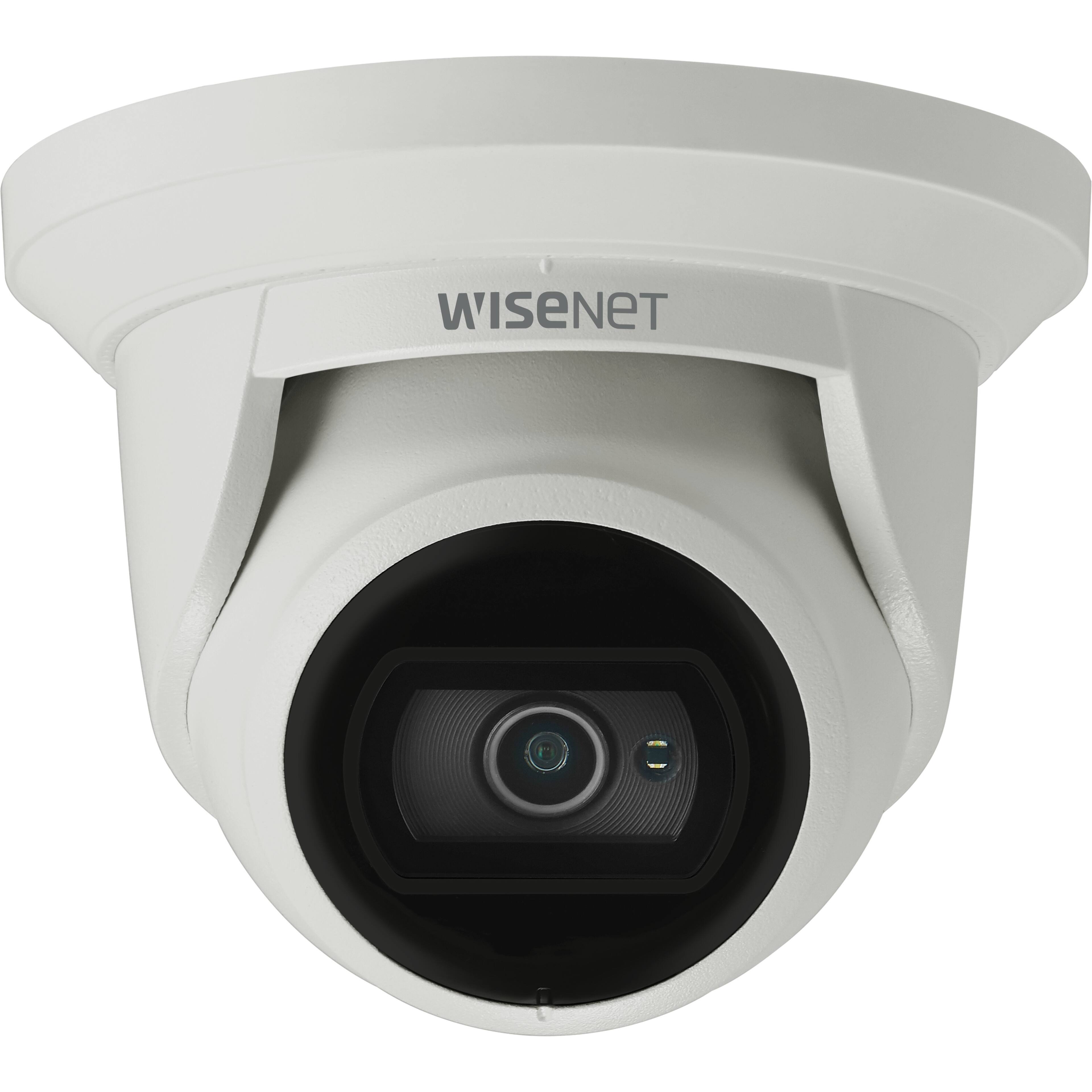 Alt View 2. Samsung - Wisenet ANE-L7012R 4 Megapixel Network Camera - Color - Flateye - White - 65.62 ft Infrared Night Vision - H.264, H.265 - White.