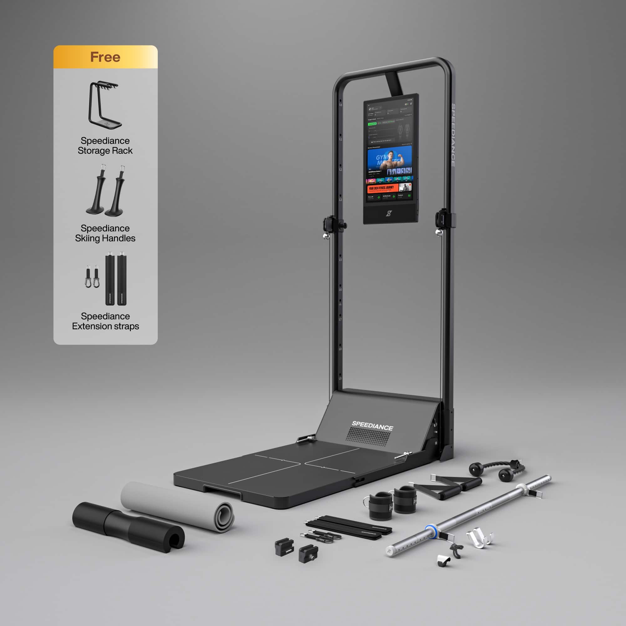 Speediance - Smart Home Gym, Gym Monster 2 Basic, Smart AI-Powered Multi-Functional Smith Machine for Home Workout - Black