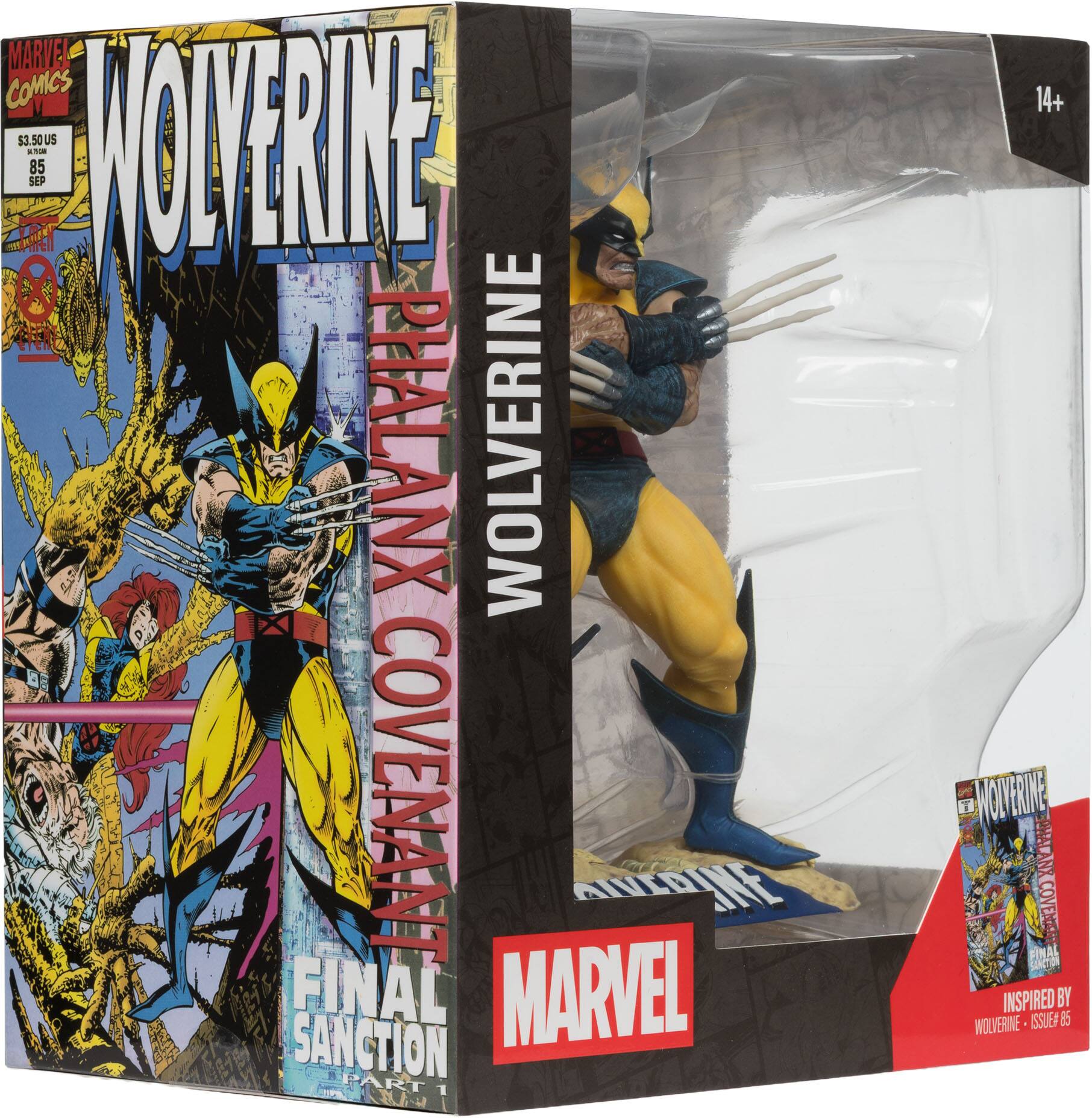 MARVEL COMICS  
$3.50 US  
85 SEP  
WOLVERINE  
PHALANX  
COVENANT  
FINAL SANCTION  
PART 1  
14+  
INSPIRED BY  
WOLVERINE ISSUE #85