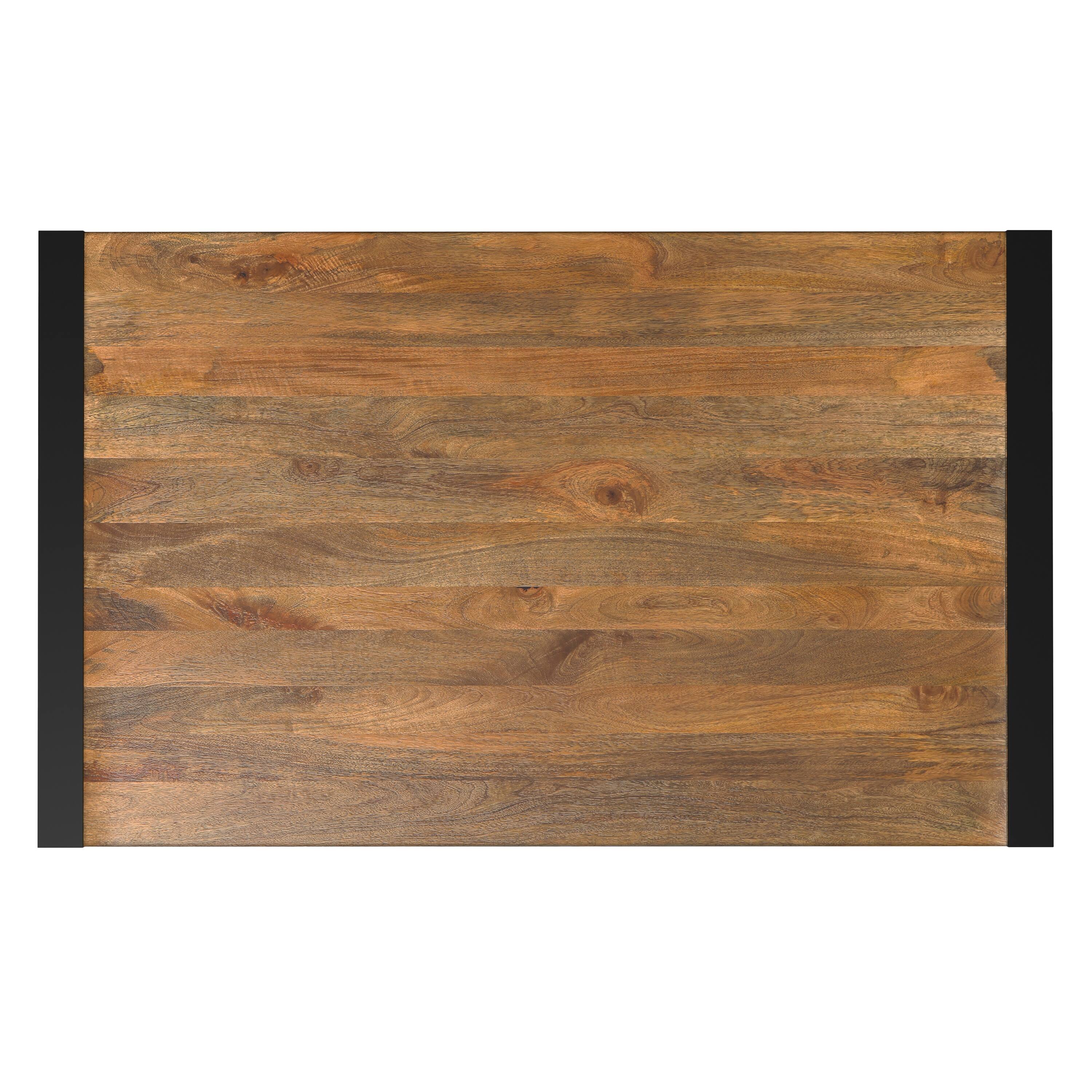 Alt View 2. Simpli Home - McKenzie 66 inch x 40 inch Rectangle Modern Industrial Dining Table in Light Tobacco - Light Tobacco.
