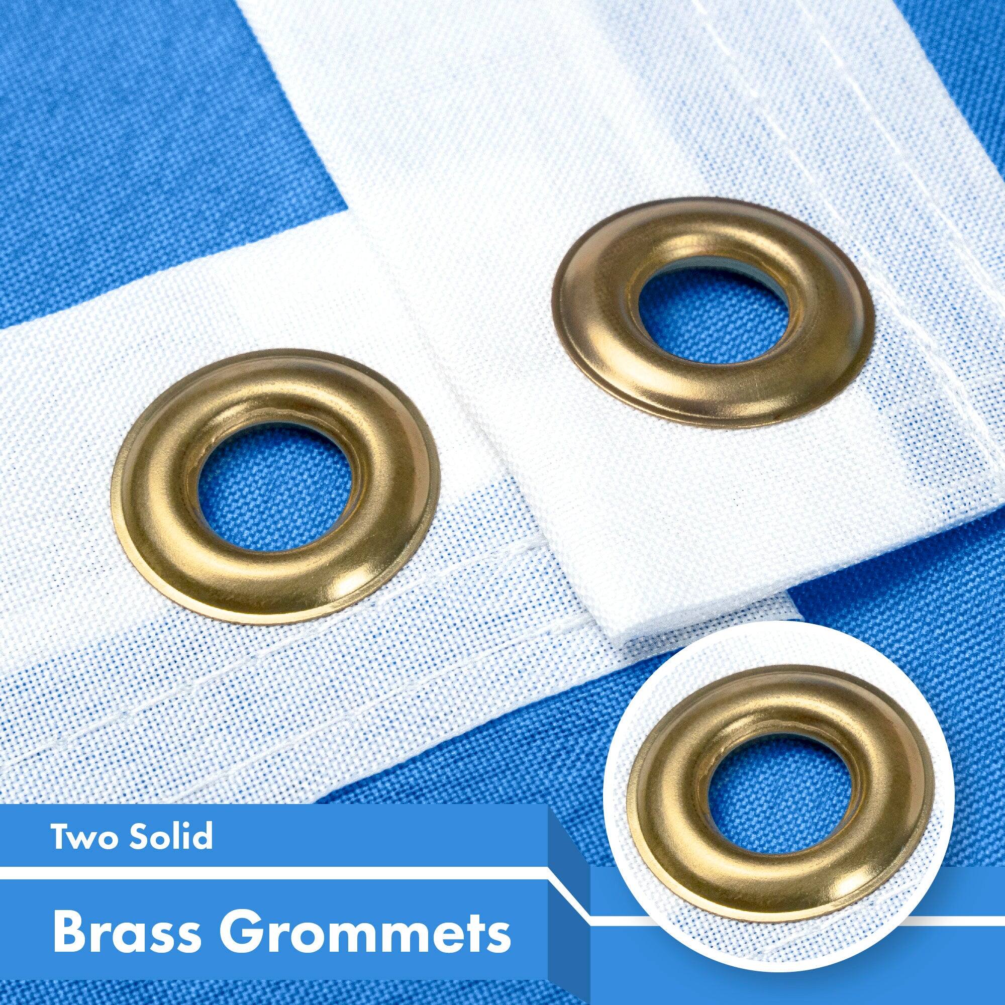 Two Solid Brass Grommets