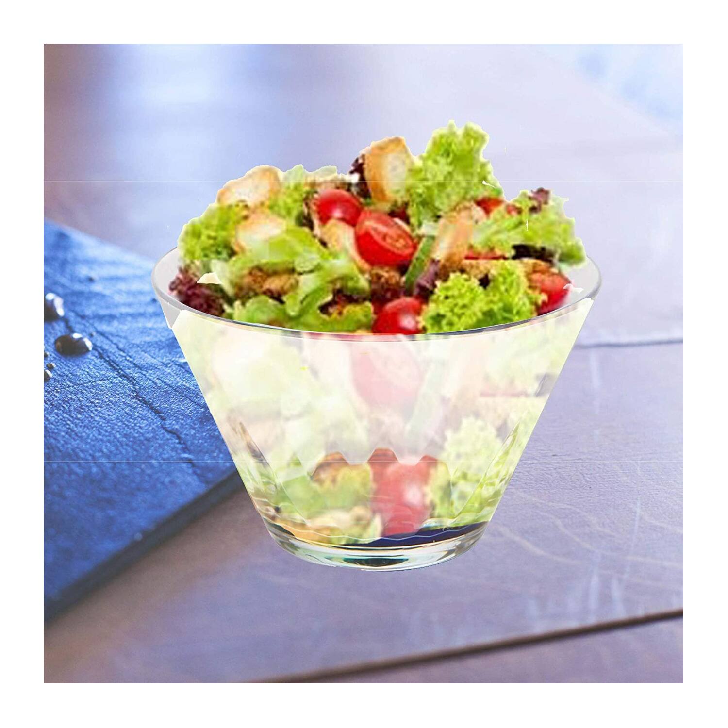 Back. Mind Reader - Mind Reader RSAL4-CLR Small Acrylic Multi-Purpose Bowls (4-Pack) Bundle.