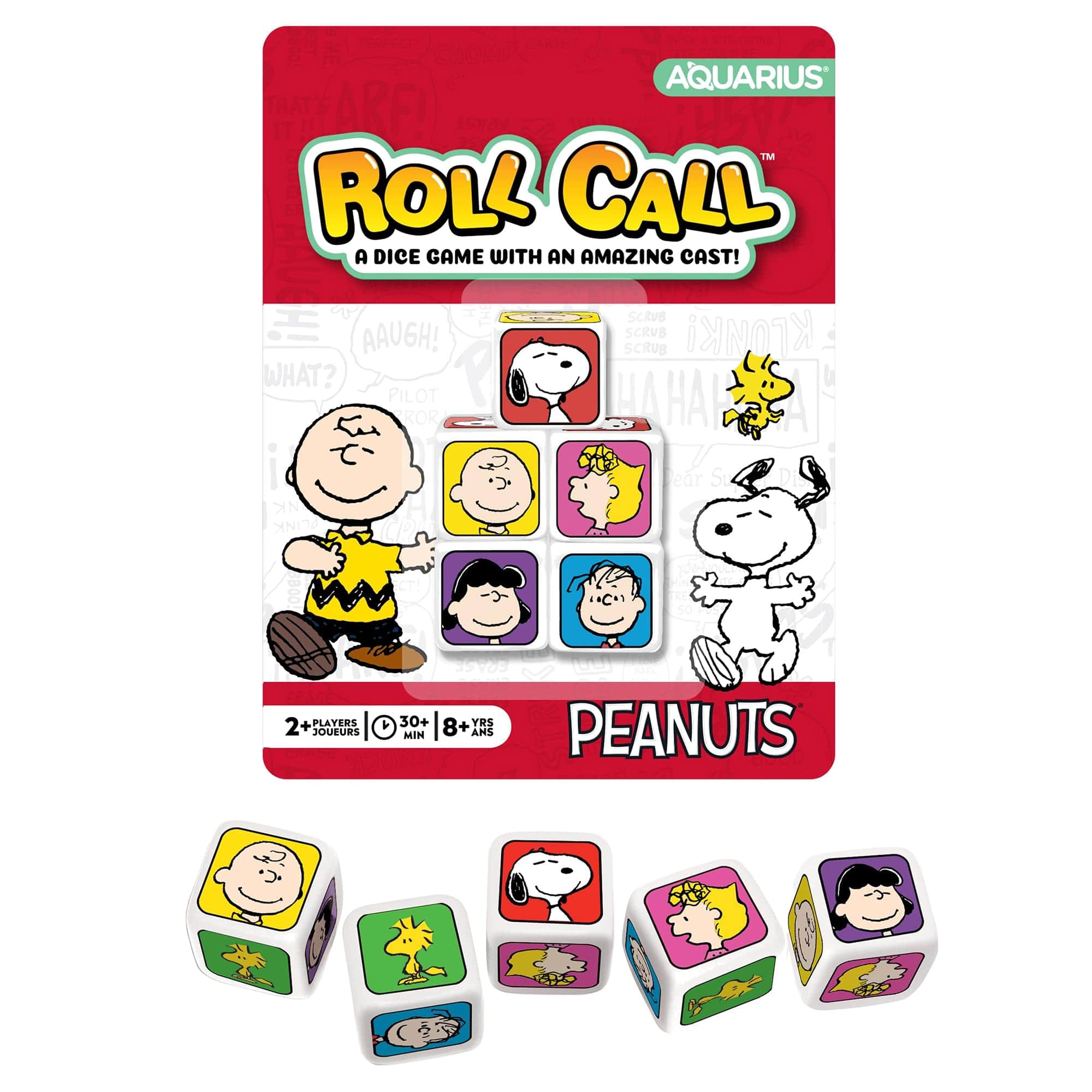Peanuts - Roll Call Dice Game - Multi-Colored