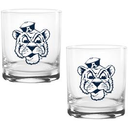 Indigo Falls - Auburn Tigers Two Pack 14oz. Vault Sketch Rocks Glass Set - Multicolor