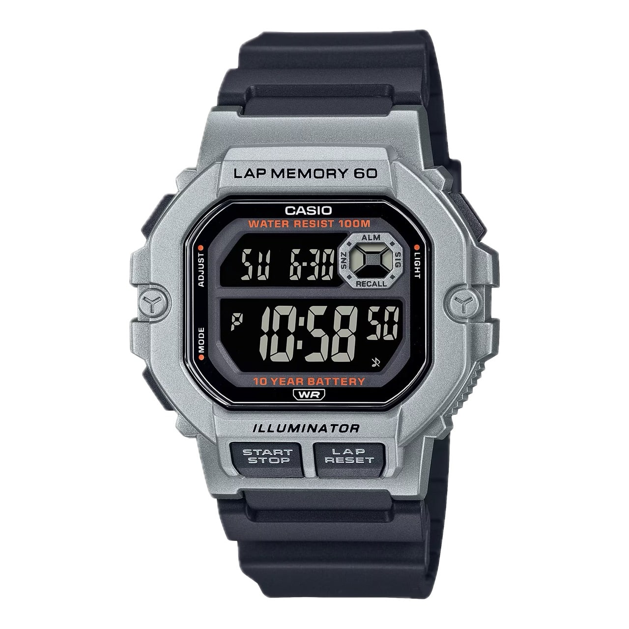 Casio - Men's Digital Watch with Band - WS-1400H-1BVCF - Black
