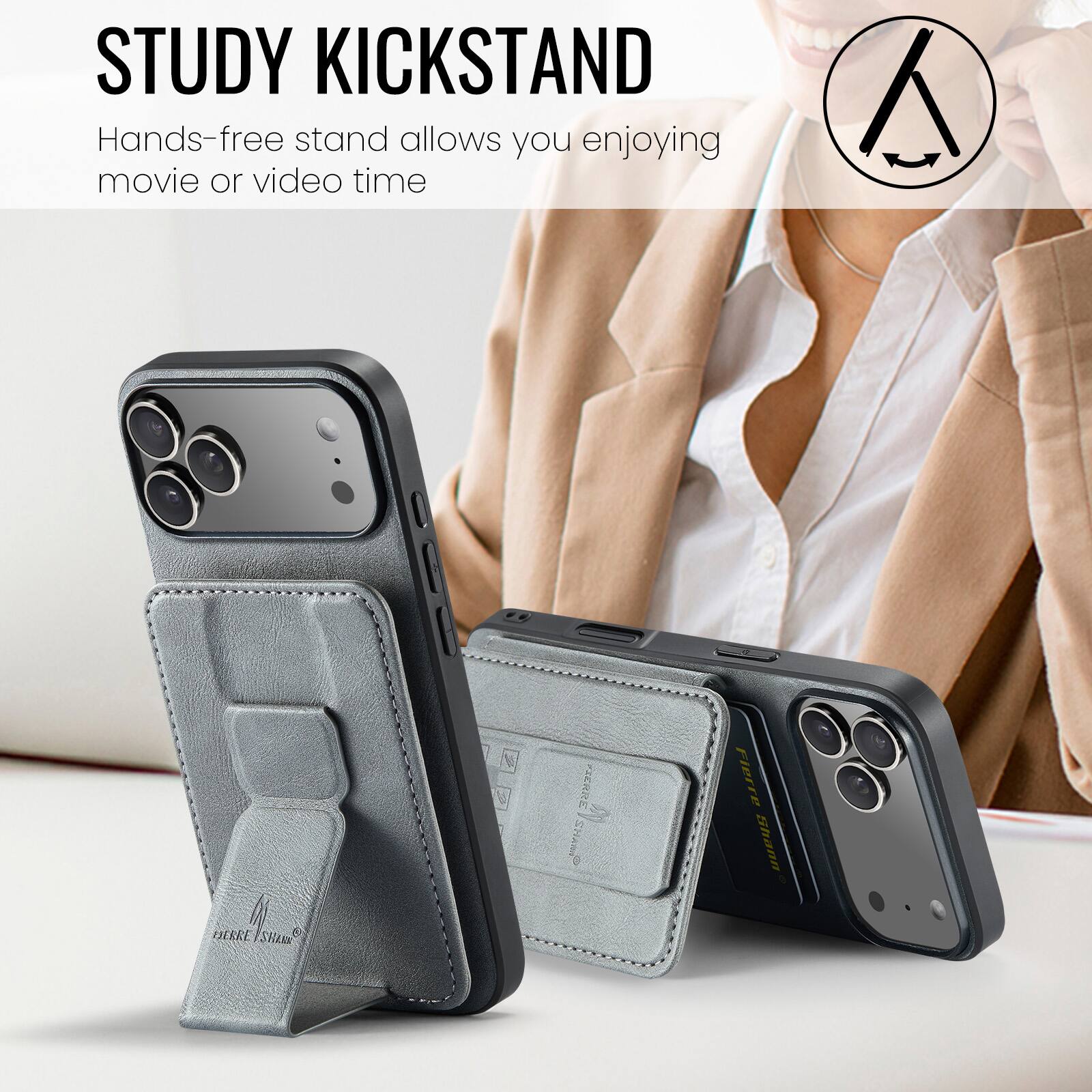 STUDY KICKSTAND  
Hands-free stand allows you enjoying movie or video time