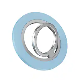 UUCOVER - Magnetic Phone Ring Holder Compatible with MagSafe, Magnetic Cell Phone Finger Grip Stand 180° Rotating Metal Kickstand - Matte Blue