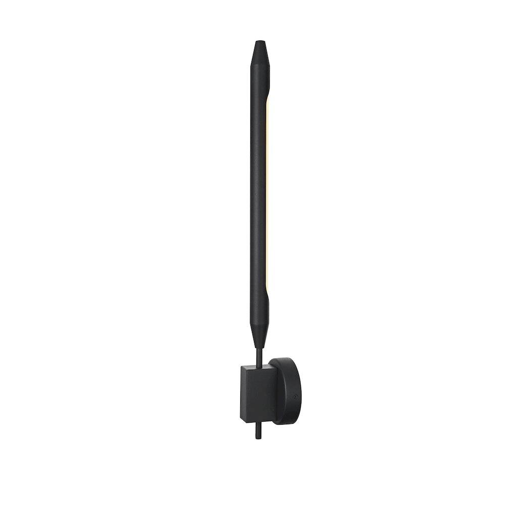 Angle. Elegant Lighting - Odin 5 Inch Outdoor Wall Sconce In Black - Black.