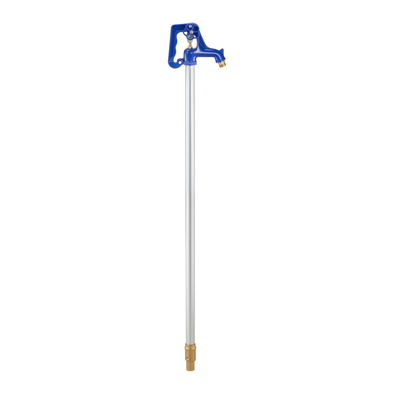 Front. VEVOR - Frost Proof Yard Hydrant, 3.22FT Freeze-Proof Outdoor Faucet with 12" Bury Depth, 3/4" NPT Pipe Connection - Blue.