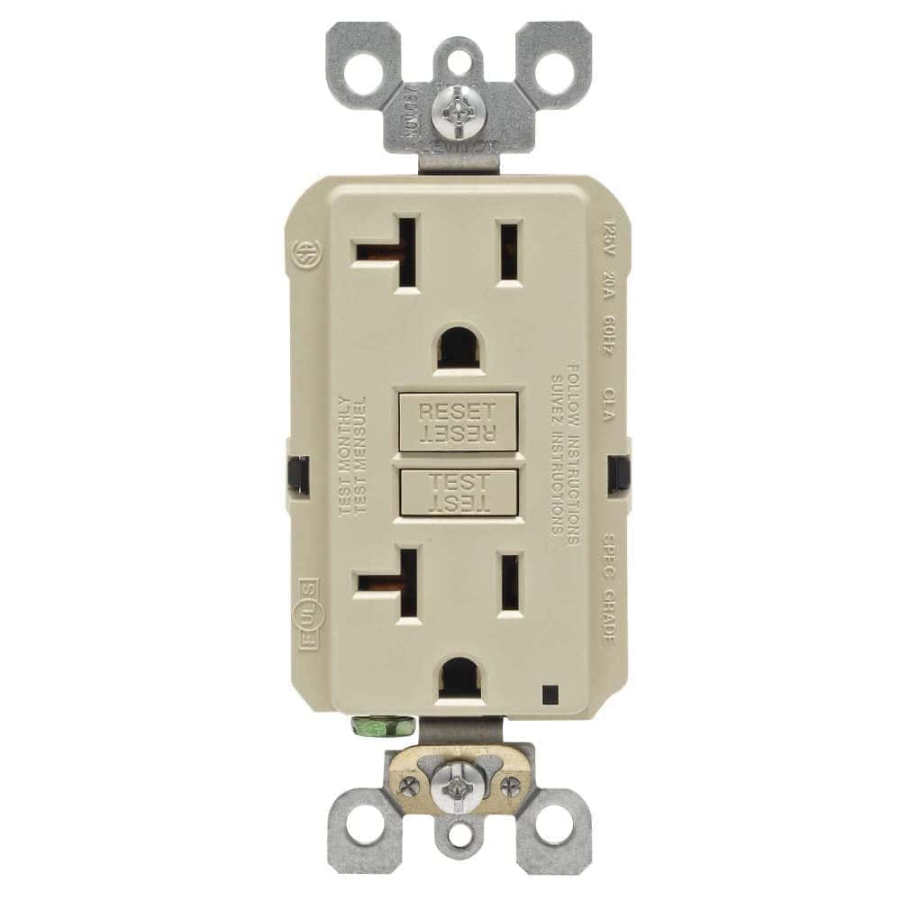 Amber Sporting Goods - 20a Iv Soft Gfci Outlet - Ivory