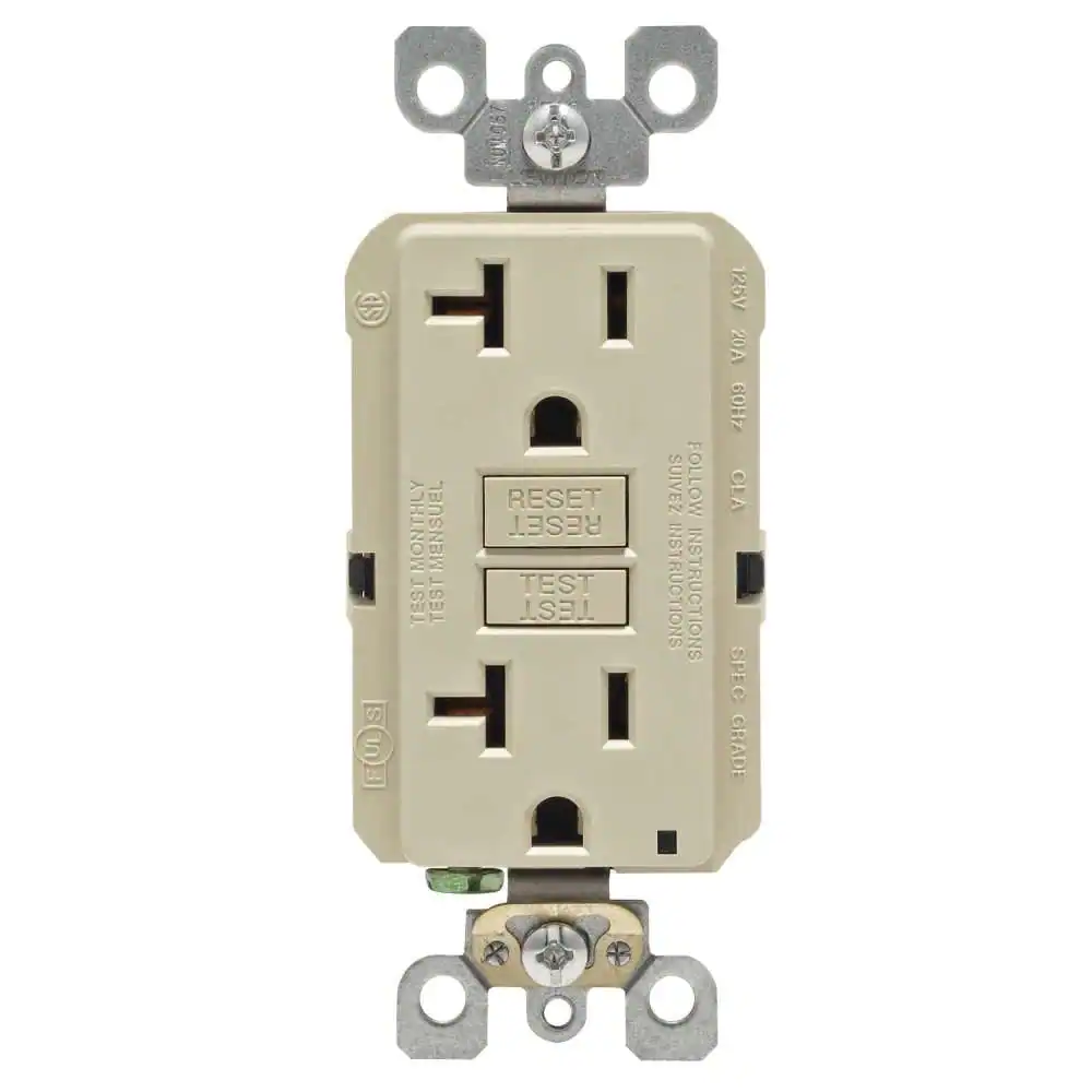 S UL  
MONTHLY TEST  
057 NOM T RESET MENSUEL RESET TEST TEST TEST  
SUIVEZ INSTRUCTIONS  
FOLLOW INSTRUCTIONS  
125V 20A 60Hz CLA SPEC GRADE