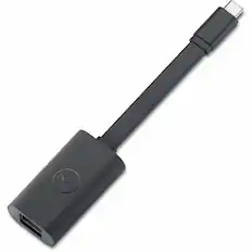 Front. Dell - Dell Adapter USB-C to 2.5G Ethernet - Black.