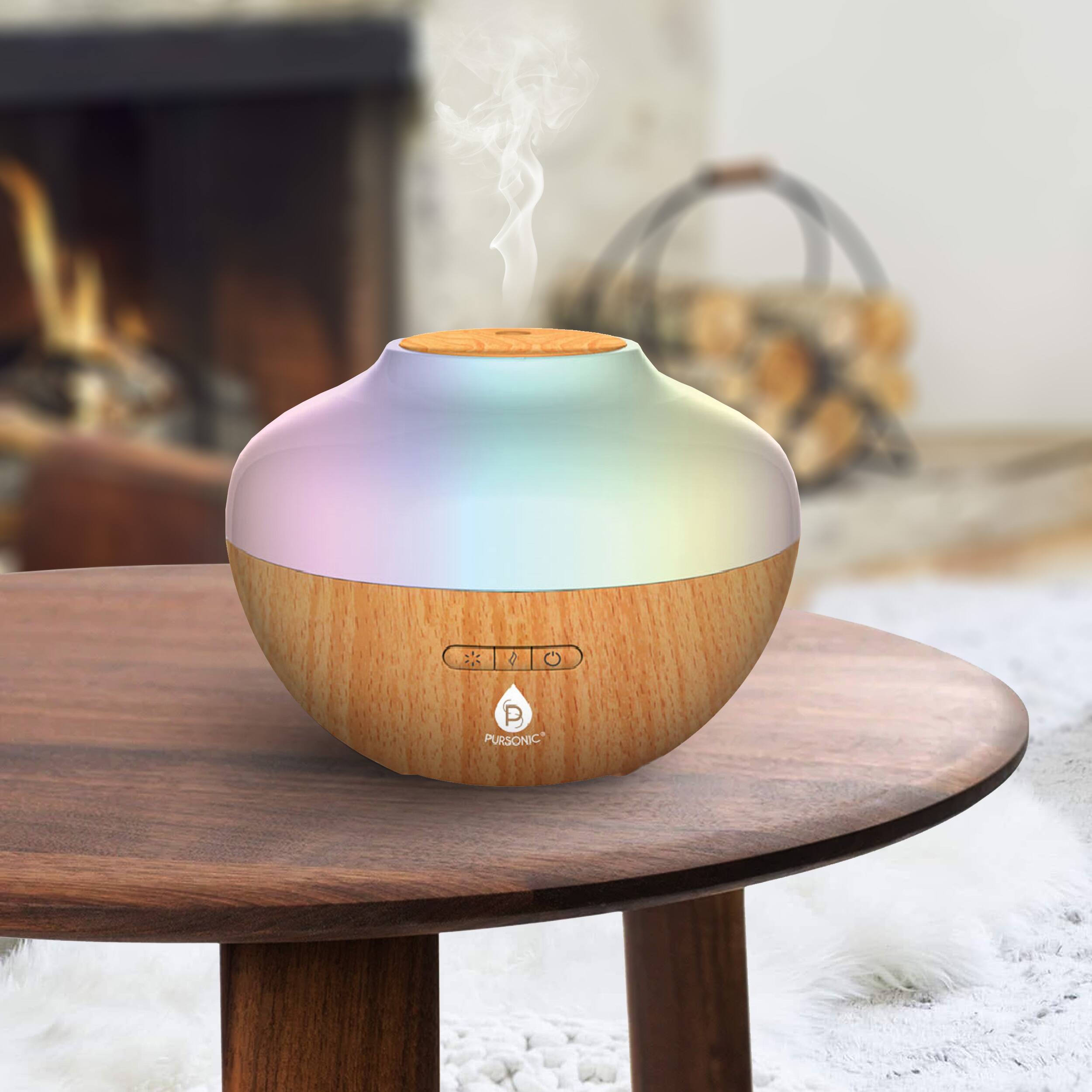 Alt View 1. Pursonic - Pursonic Essential Oil Diffuser - Brown.