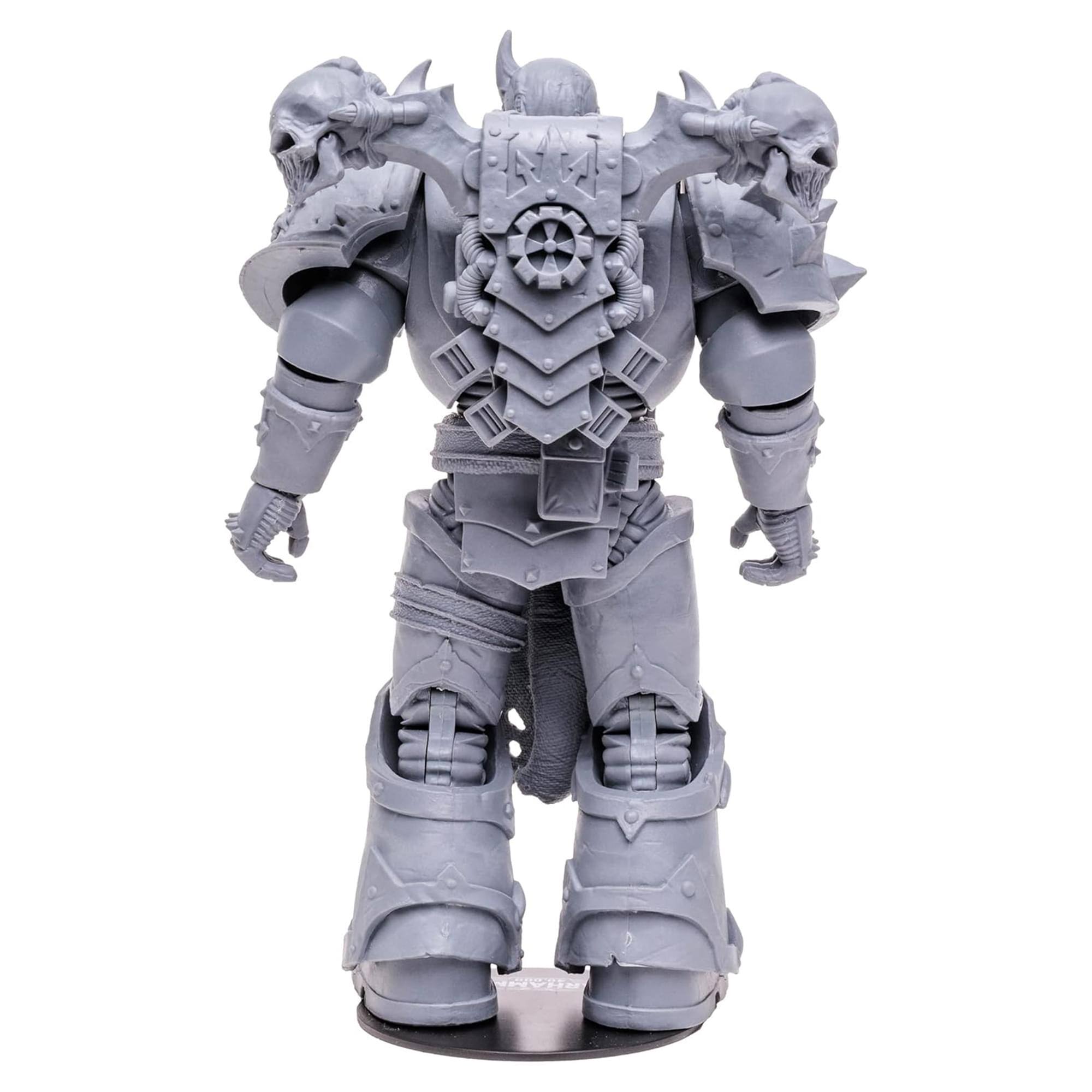 Alt View 4. McFarlane Toys - Warhammer 40K 7 Inch Action Figure | Chaos Space Marine - Grey.
