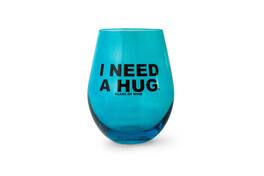 Toynk - "I Need A HUGe Glass Of Wine" Stemless Wine Glass | Holds 20 Ounces - Blue