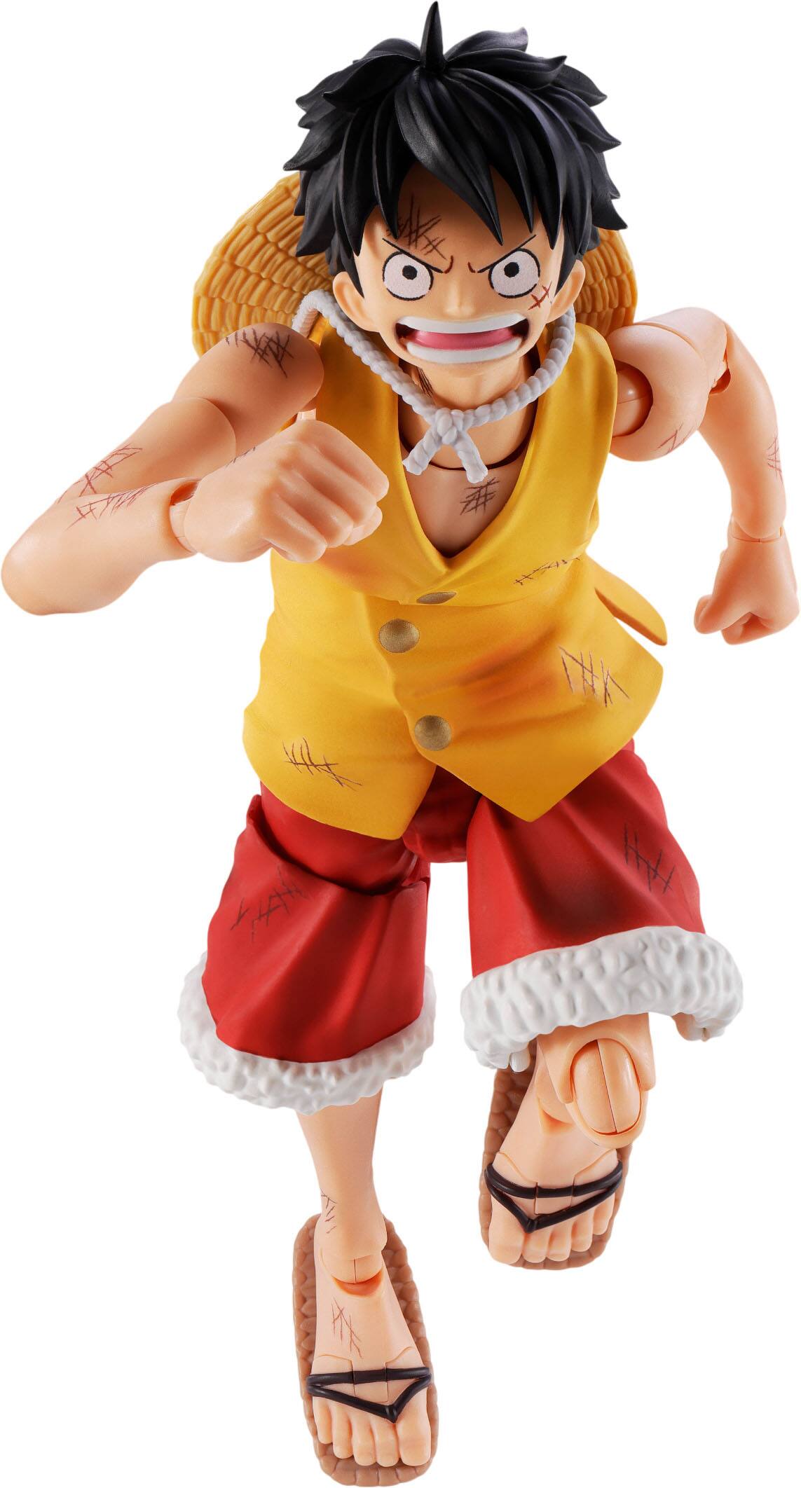 Alt View 5. Bandai - 7.1" Monkey D Luffy - Summit War of Marineford - S.H.Figuarts.