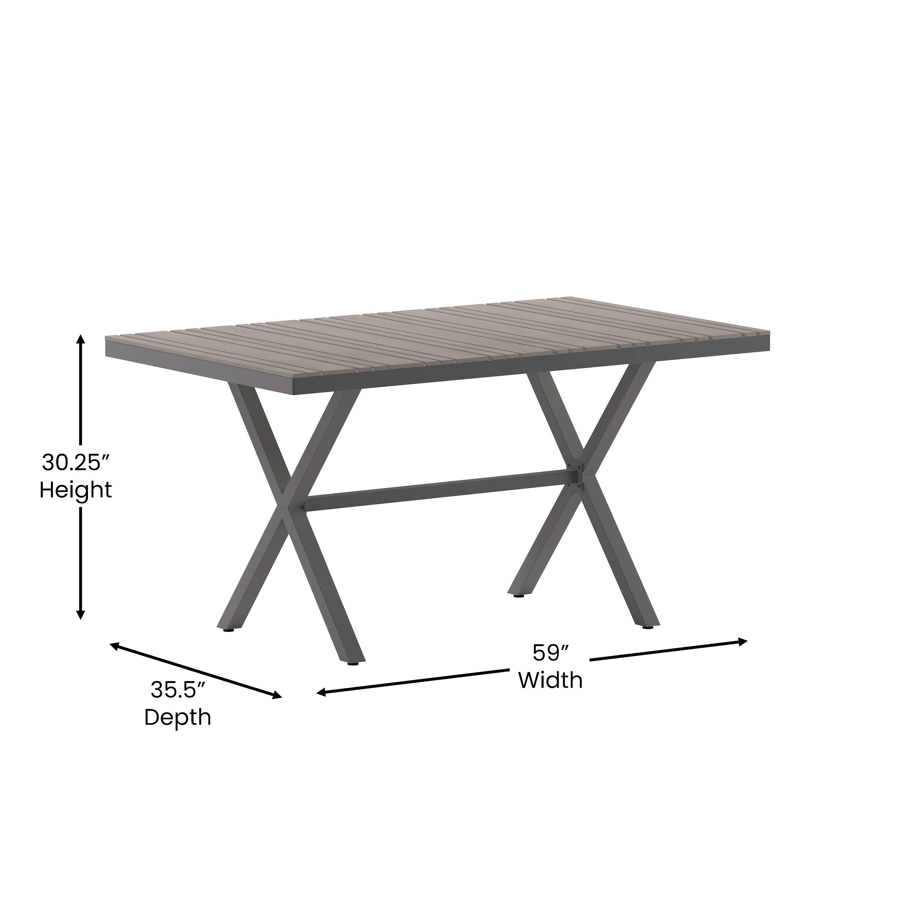 30.25" Height  
35.5" Depth  
59" Width