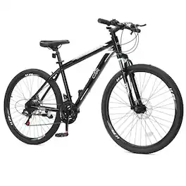 Winado - 26 inch Mountain Bike for Adult, 21 Speed Fits Riders 5'0"+, Adult Ages 14+, Mens Bike, Unisex - Black
