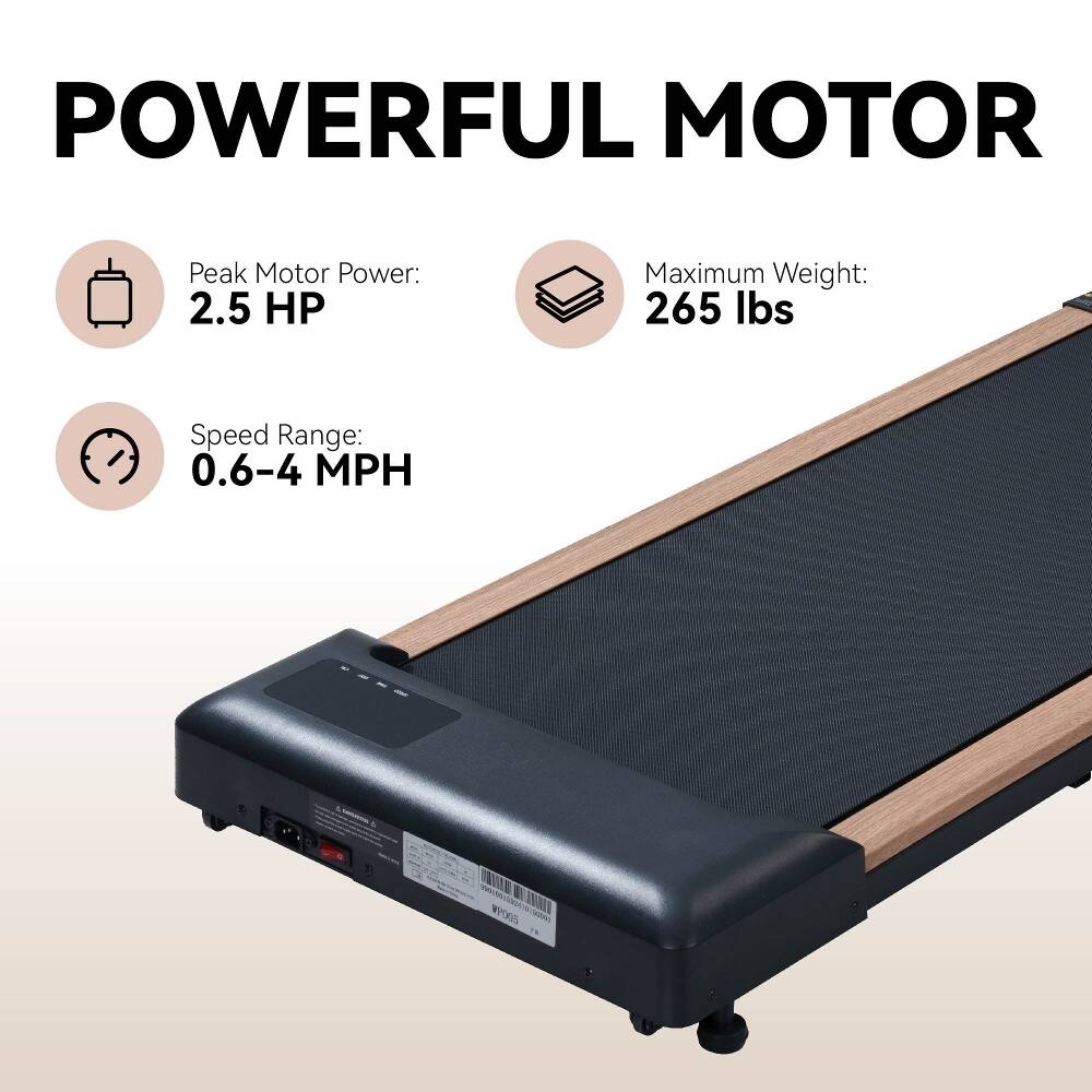 POWERFUL MOTOR  
Peak Motor Power: 2.5 HP  
Maximum Weight: 265 lbs  
Speed Range: 0.6-4 MPH