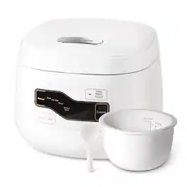 Mirfee - Ceramic Rice Cooker, 4-Cup (2L) | 24H Delay Start - White