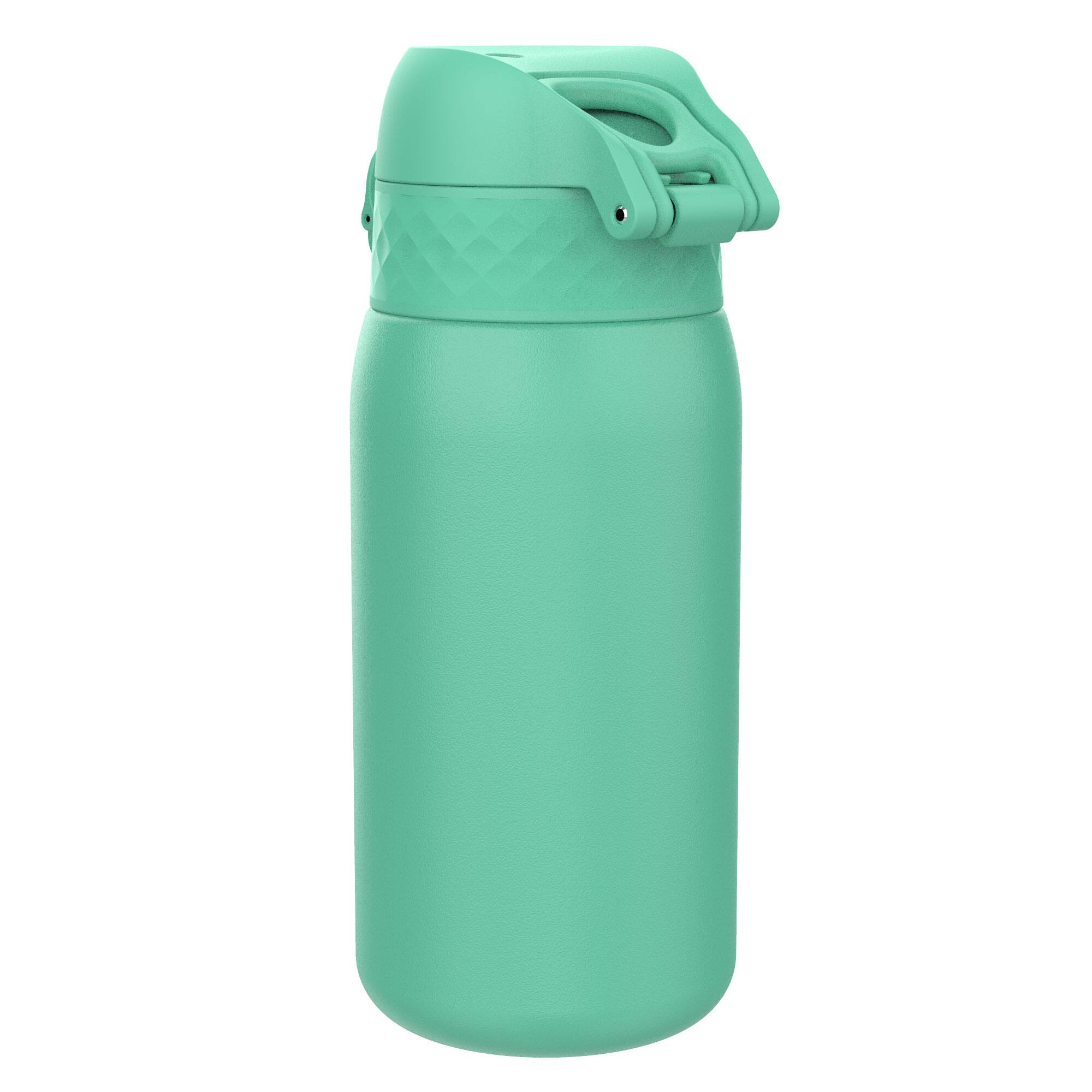 Left. Ion8 - ION8 Single Walled Stainless Steel Water Bottle - 13oz - Blue-Green.
