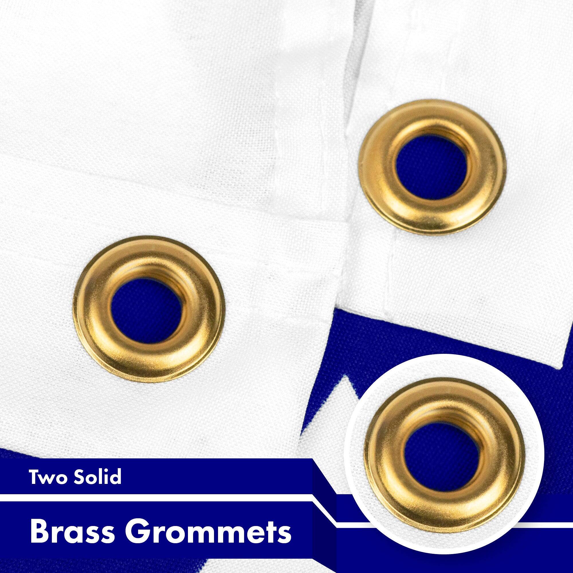 Two Solid Brass Grommets