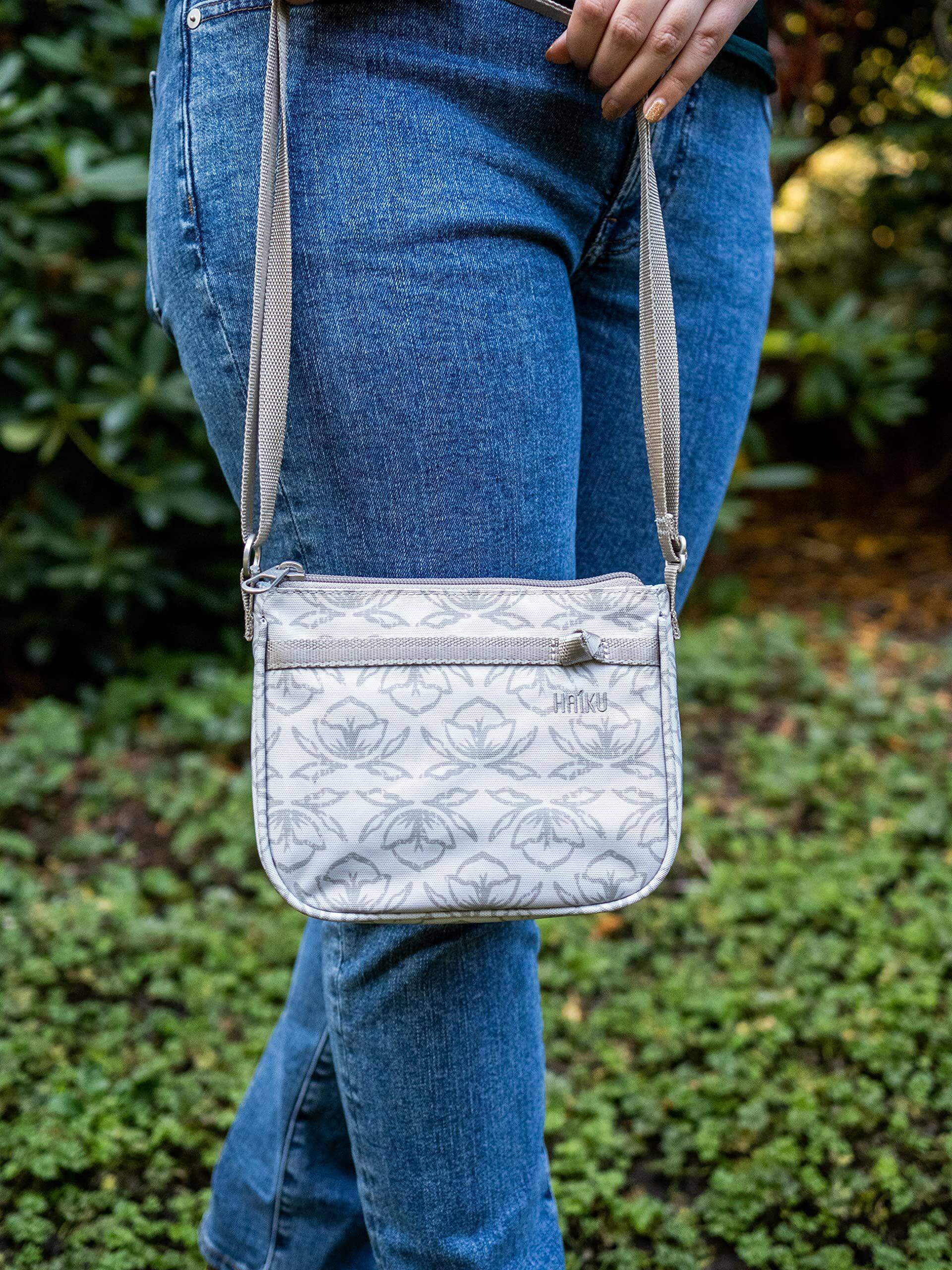 Alt View 3. Haiku - Haiku Lark Crossbody Bag - Geo Tulip Print.