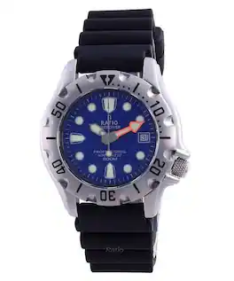 RATIO - FreeDiver Professional 500M Sapphire Automatic 32BJ202A-BLU Men's Watch - Blue