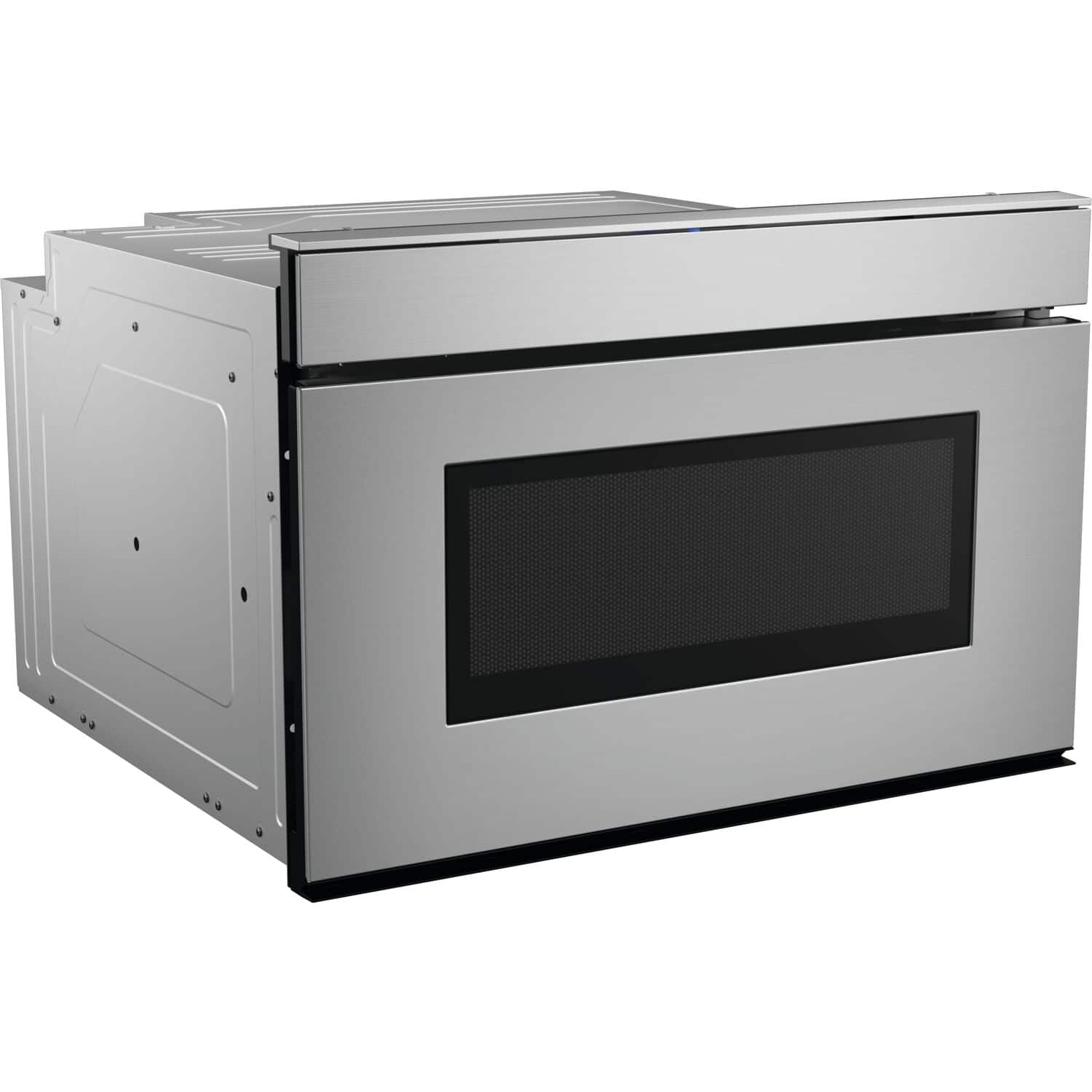 Alt View 13. Sharp - 24 In 1.2 CuFt Built-In Smart Microwave Drawer Oven with Easy Wave Open in Stainless Steel - Black.