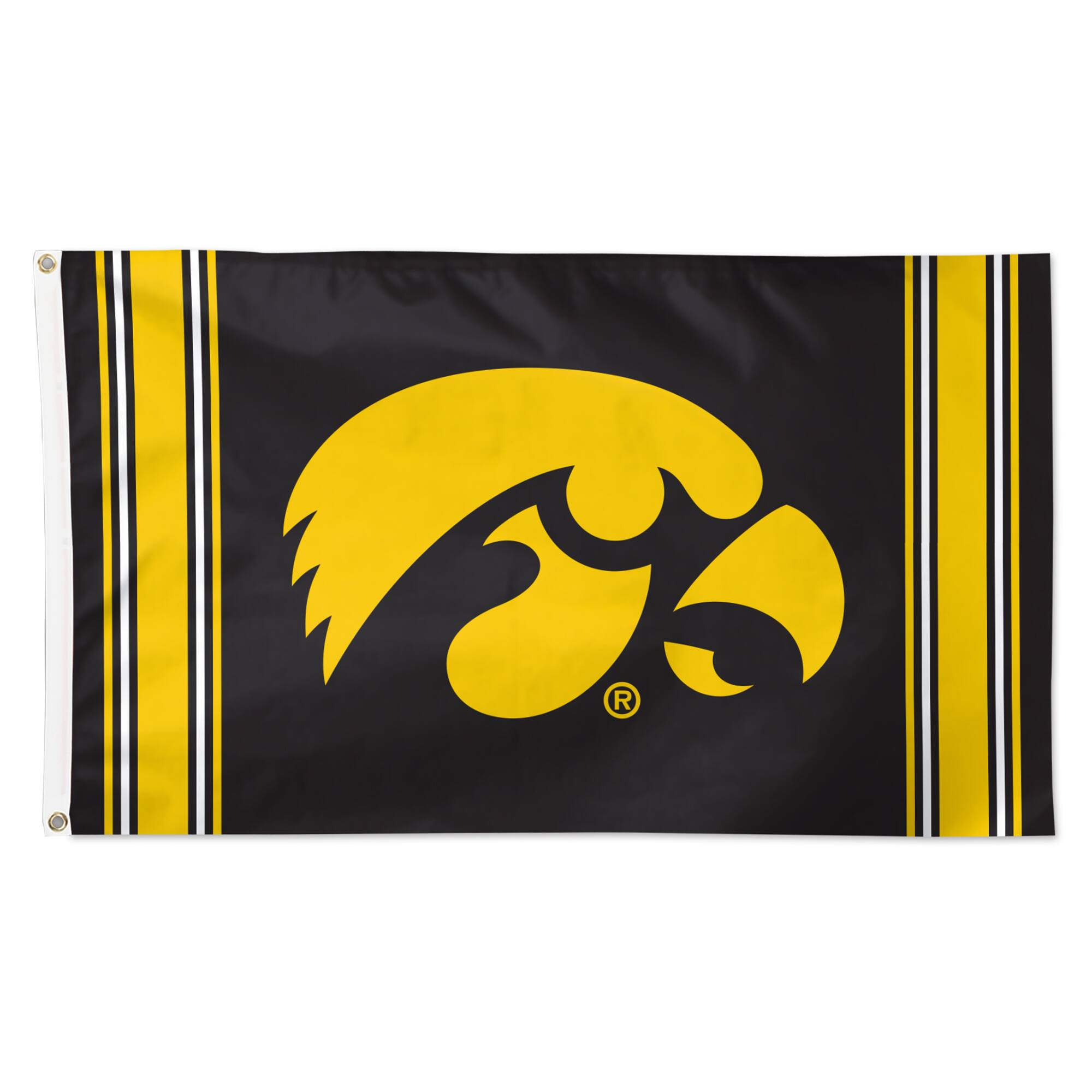 WinCraft - Iowa Hawkeyes 3' x 5' Vertical Stripe Deluxe Single-Sided Flag - Multicolor
