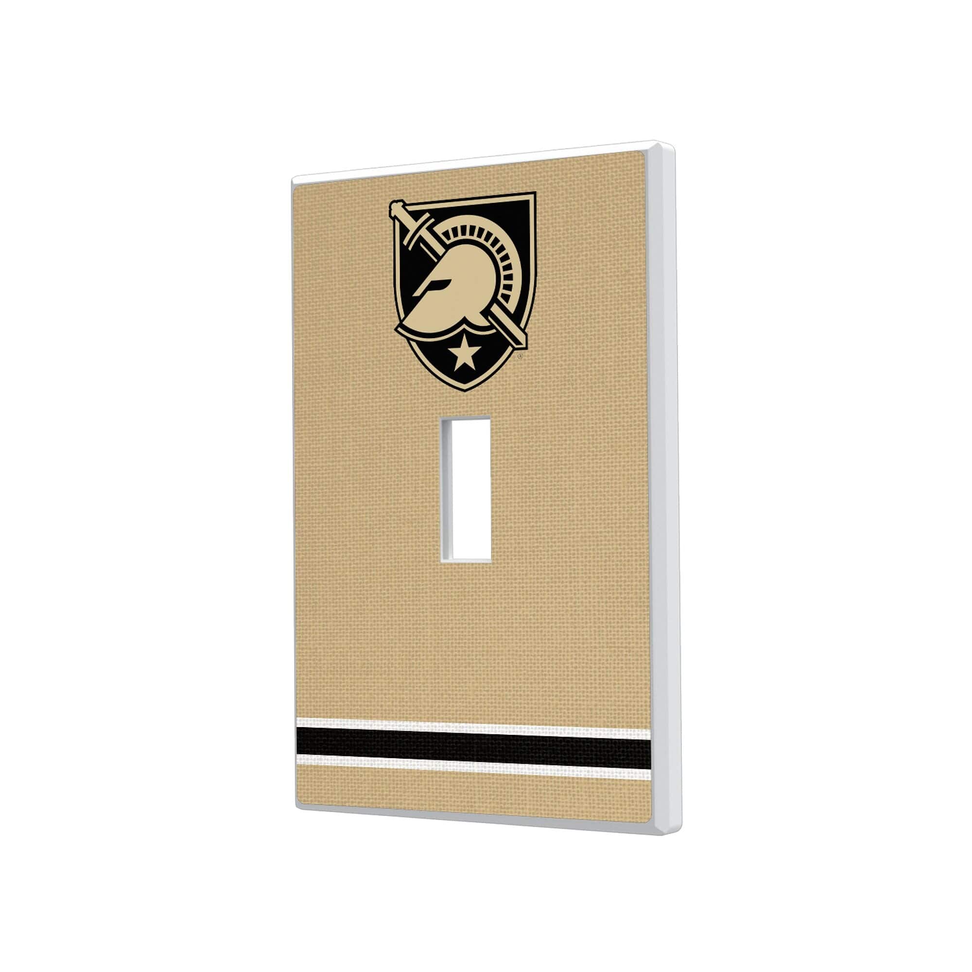 Keyscaper - Army Black Knights Stripe Design Single Toggle Light Switch Plate - Multicolor