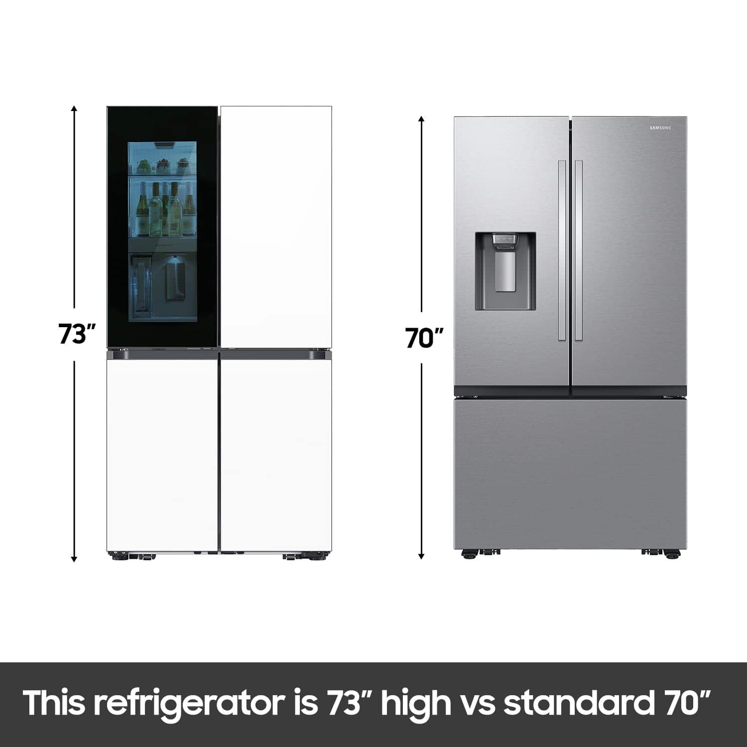 Samsung 36 in. Wide Bespoke 29 Cu. Ft. 4 Door Flex French Door