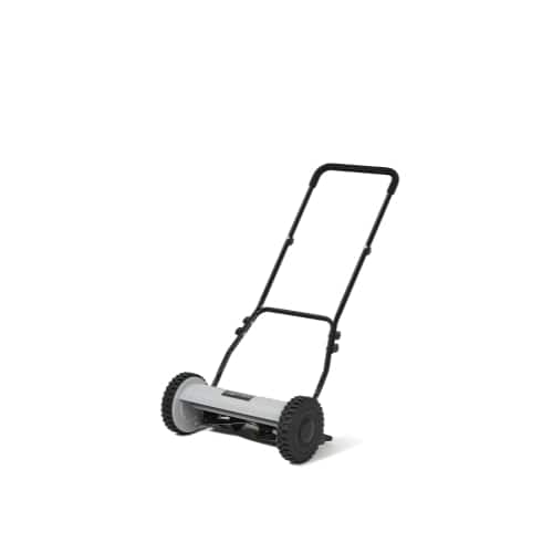 Dapper Supply - 16-Inch Push Reel Lawn Mower, 5-Blade Manual Mower, Adjustable 0.5-1.75-Inch Cutting Height - Black