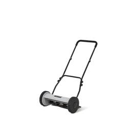 Dapper Supply - 16-Inch Push Reel Lawn Mower, 5-Blade Manual Mower, Adjustable 0.5-1.75-Inch Cutting Height - Black