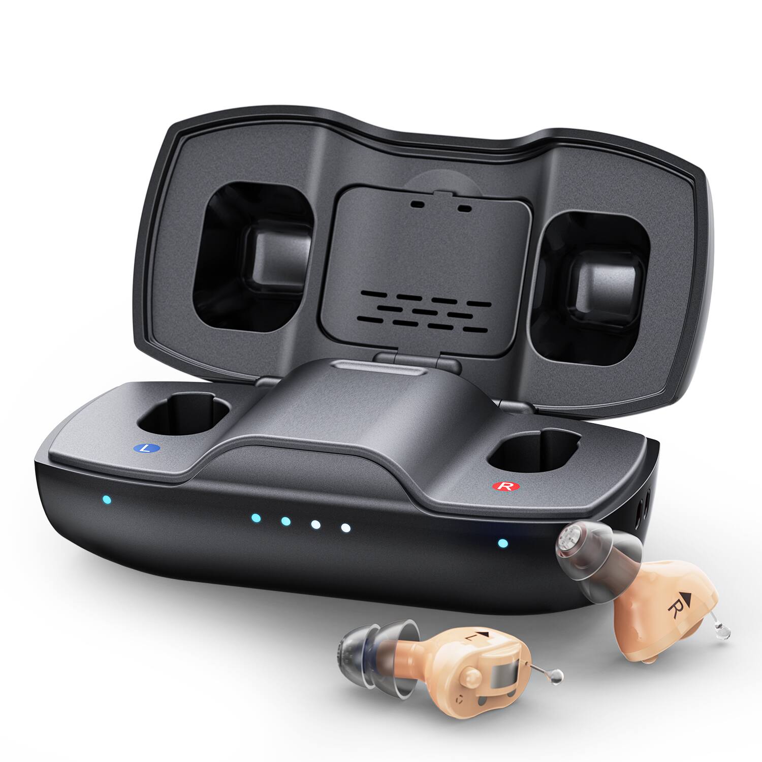 Alt View 4. iBstone - iBstone Nova Mini Hearing Aids for Seniors Adults – Superior Sound Quality & Smart Noise Cancelling - Beige.