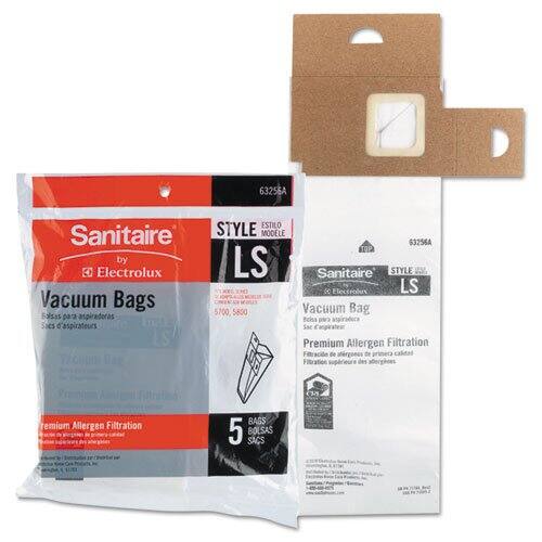 Sure, here is the corrected and grouped text:

---

**Sanitaire by Electrolux**

**Vacuum Bags**

**Ealsas para aspiradoras**

**Sac d'aspirateurs**

**ESTILO STYLE MODELO 63256A**

**TOP LS Sanitaire STYLE SC Electrolux LS 5700 5800**

**Vacuum Bag**

**Belsa anairadora**

**Sac E**

**Premium Allergen Filtration**

**Fitracide de atrgones de primera calidad**

**BAGS 5 BOLSAS SACS**

**5 Bags**

**Premium Allergen Filtration**

**Fitracide de atrgones de primera calidad**

**63256A**

**63256A**

**5700 5800**

**5 Bags**

**Premium Allergen Filtration**

**Fitracide de atrgones de primera calidad**

---
