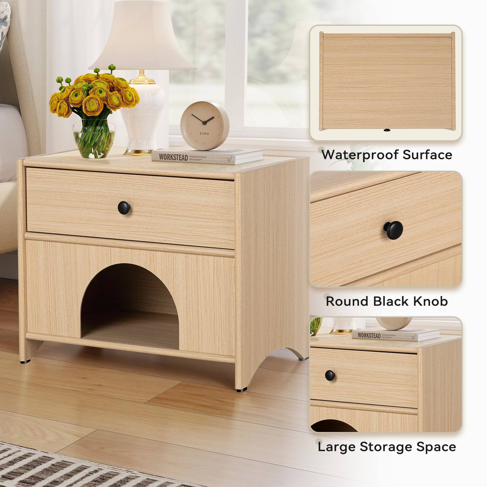 Lima WORKSTEAD - Waterproof Surface, Round Black Knob, Large Storage Space