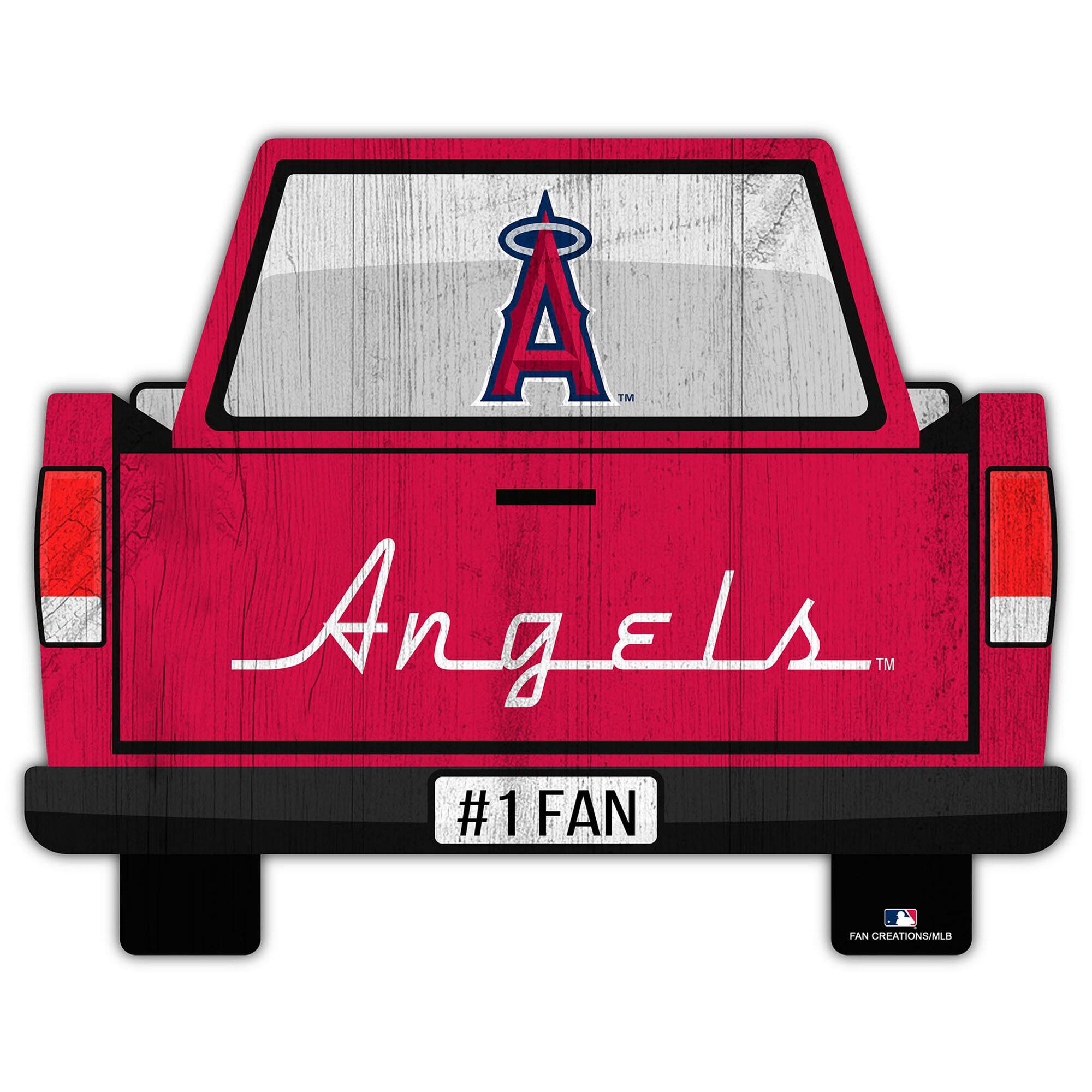 Los Angeles Angels 12'' x 12'' Truck Back D-cor