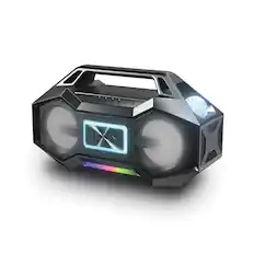 Front. ION Audio - Party Rocker Go high-Power Boombox with Party Starter Lights - Black.
