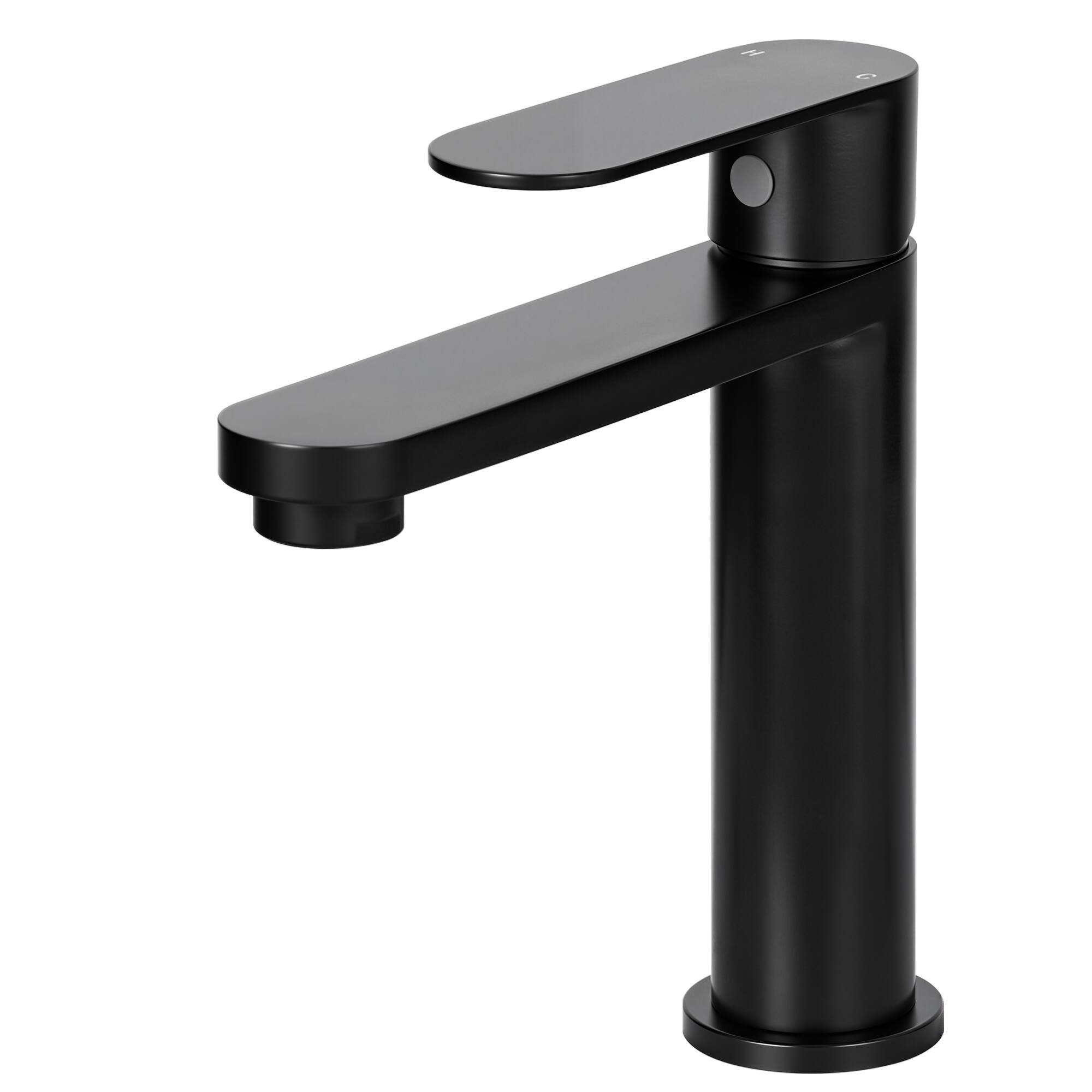 Akicon - Single Handle Stainless Steel Bathroom Faucet - Black