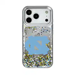 Keyscaper - NCAA - North Carolina Tar Heels iPhone Glitter Confetti Design Case - 13 - Multicolor