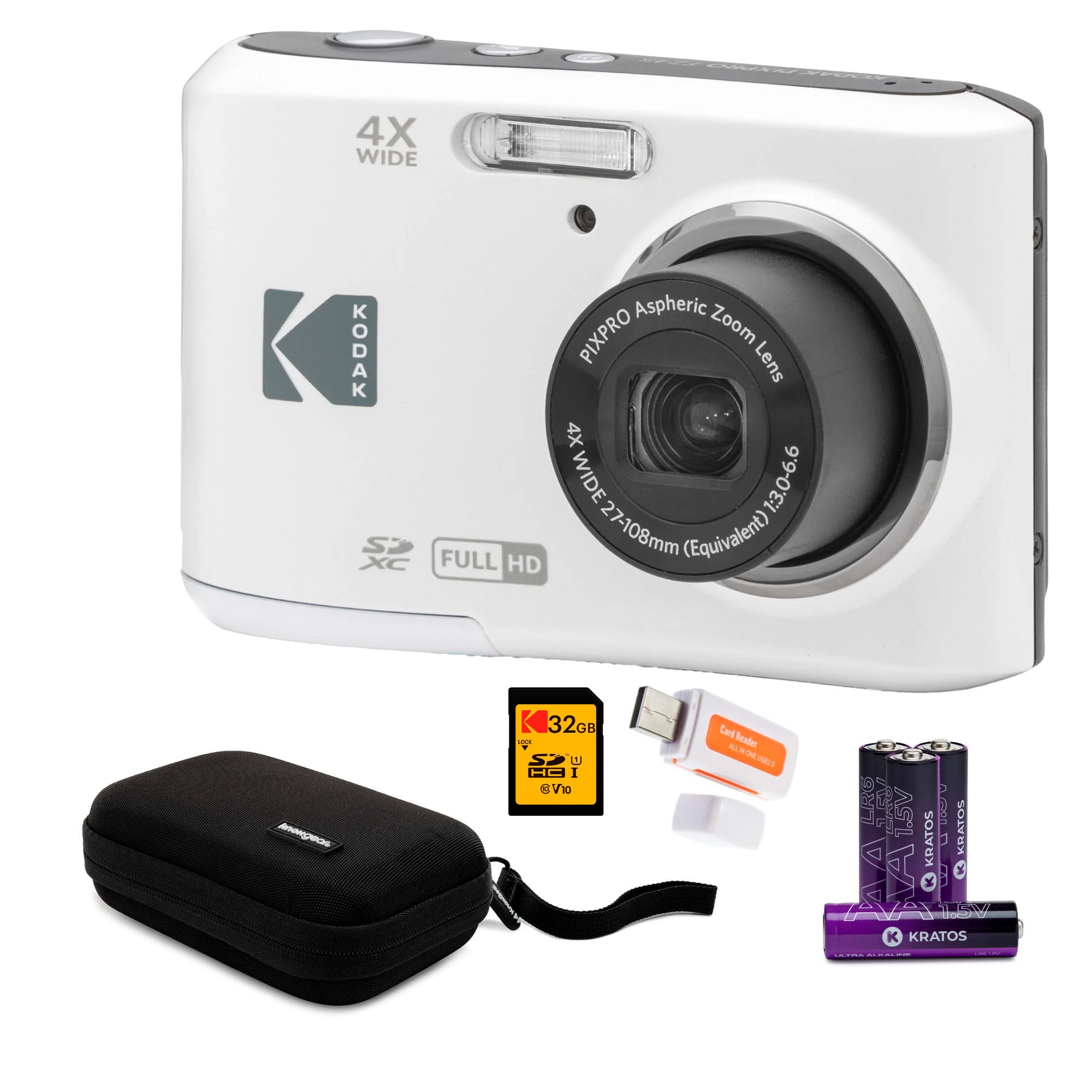 Kodak PIXPRO FZ45 Friendly Zoom Digital Camera with Travel Bundle