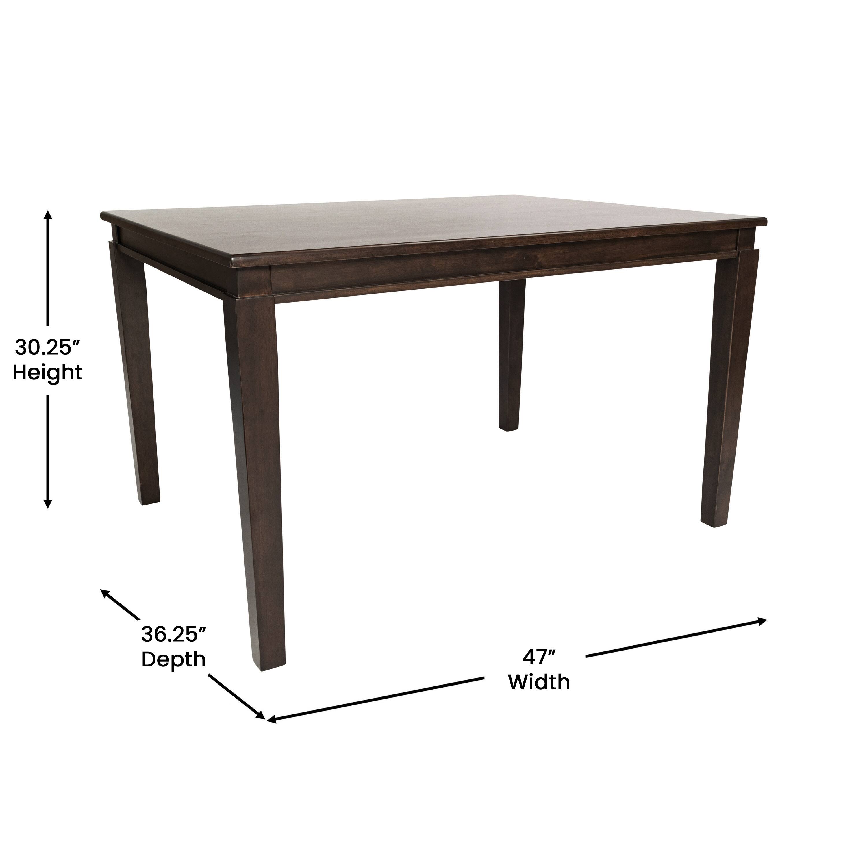 30.25" Height  
36.25" Depth  
47" Width