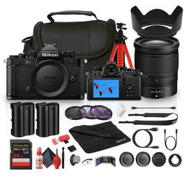 Nikon - Zf Full-Frame Mirrorless Camera with 24-70mm f/4 Lens + EN-EL15C Battery +