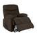 Angle. ProLounger - Sherwin Chenille Wall Hugger Recliner - Chocolate Brown.