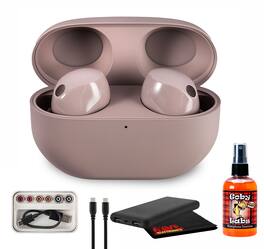 Sony - WF-1000XM5 True Wireless Noise-Canceling Headphones (Smoky Bundle (International Model) - Pink