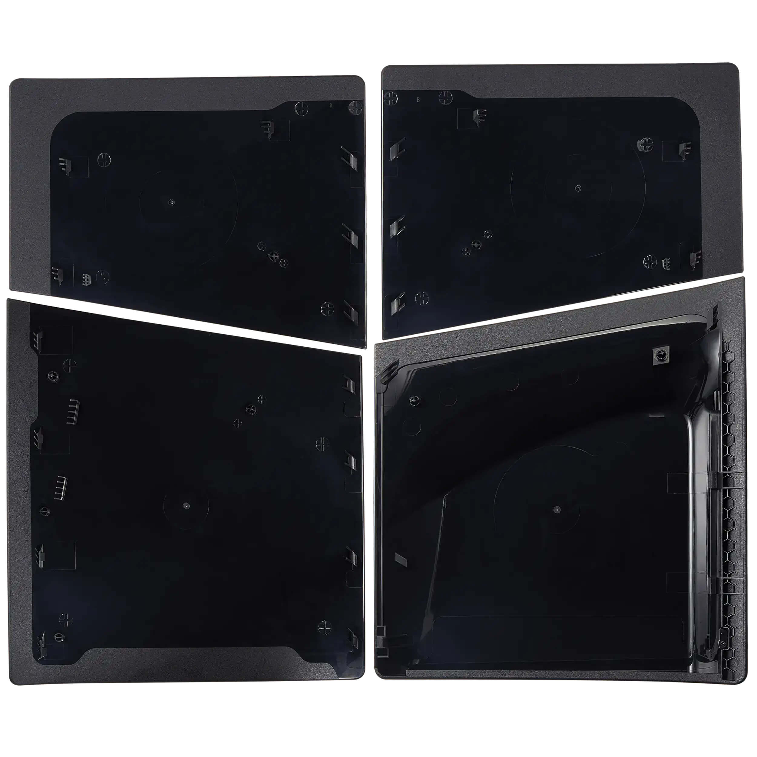 Back. MobileSentrix - Ghost of Yotei - Faceplate Covers (Top & Bottom) Replacement Compatible For PlayStation 5 Slim Disc Edition PS5 - Black - Black.