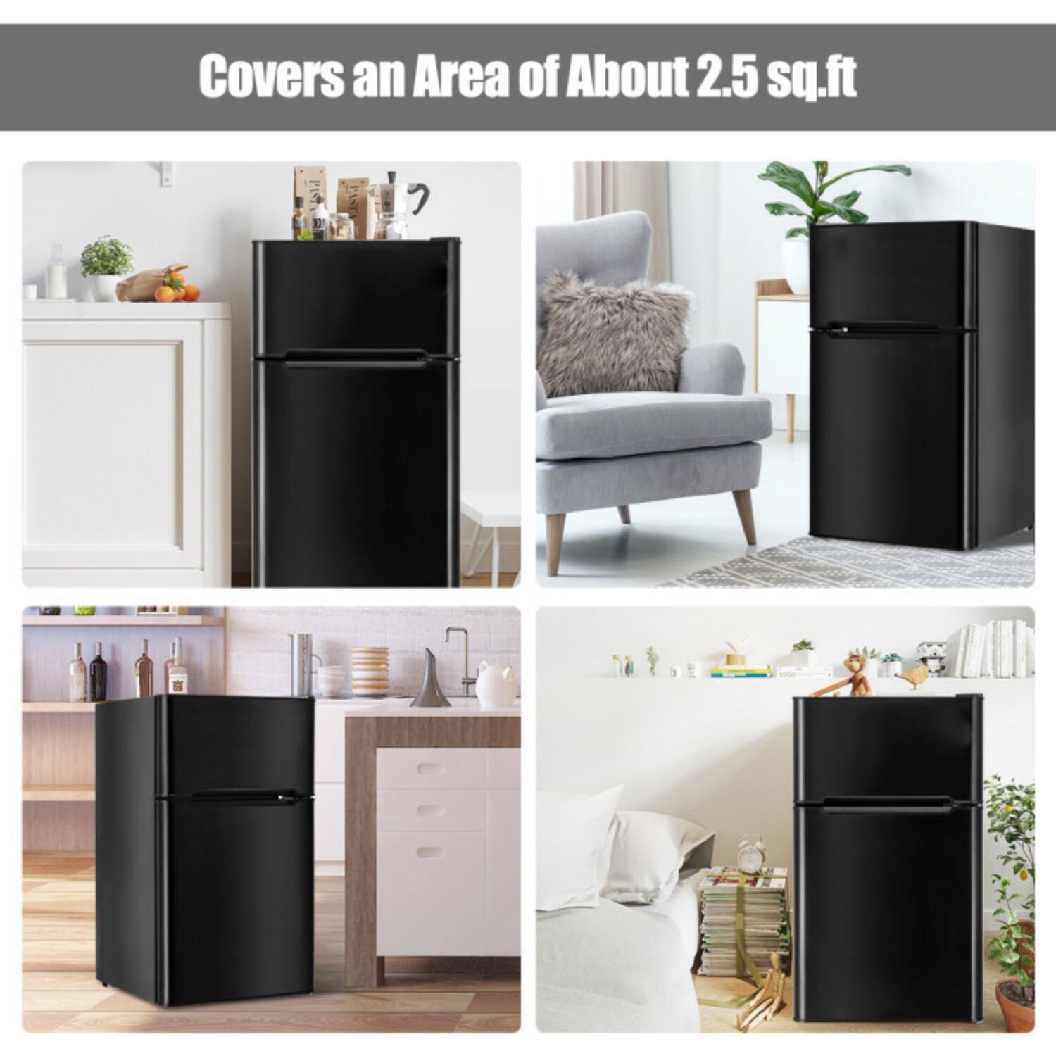 Covers an Area of About 2.5 sq.ft
