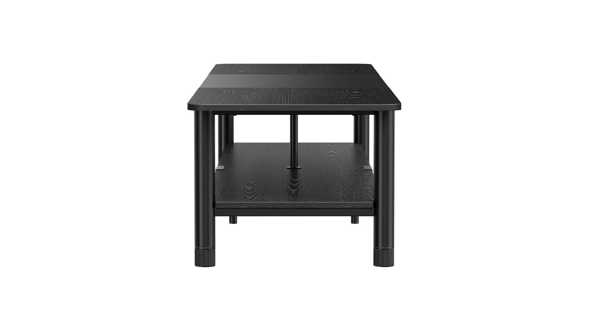 Left. ErgoAV - FlexFold TV Stand – for TVs up to 98″ - Black.